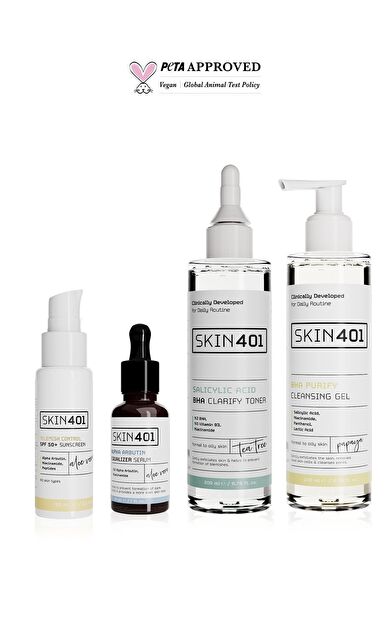 Skin401 Tam Koruma Gündüz Bakım Rutini (Karma ve Yağlı Cilt Tipleri)