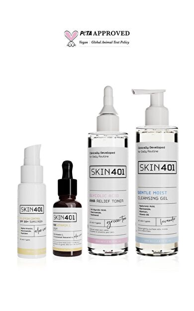 Skin401 Tam Koruma Gündüz Bakim Rutini (Tüm Cilt Tipleri)