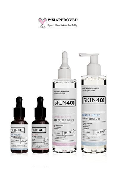 Skin401 Temel Bakım Leke Rutini (Tüm Cilt Tipleri)