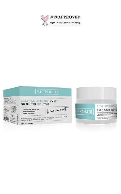 Skin401 Cica Yatıştırıcı Aydınlatıcı Tonik Pad 100 Adet