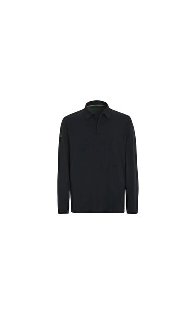TECH PIQUE POLO LS GRAPHITE
