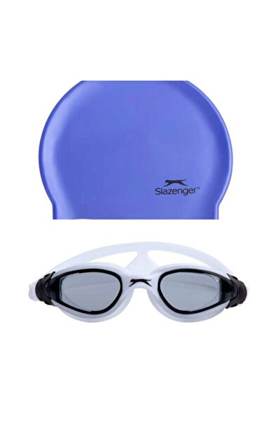Slazenger Junior Yüzücü Gözlüğü Aero GS16 SmokeSilverSlver+BONE