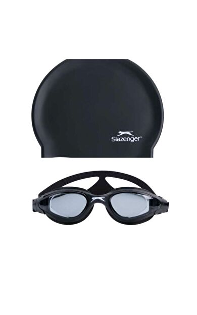 Slazenger Junior Yüzücü Gözlüğü Aero GS16 Smoke BlackBlack+BONE