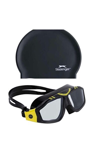 Slazenger Junior Yüzücü Gözlüğü GL7 SmokeBlkBlkYellow+BONE