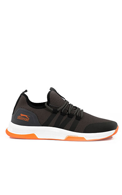 Slazenger TUESDAY I Kadın Sneaker Ayakkabı Koyu Gri / Turuncu