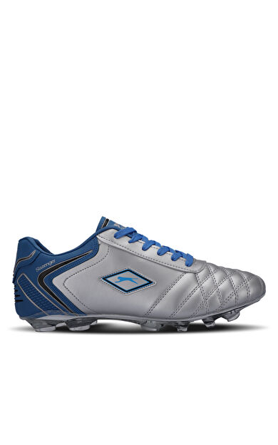 Slazenger HUGO KR Futbol Erkek Krampon Ayakkabı Gri / Mavi Gri / Mavi