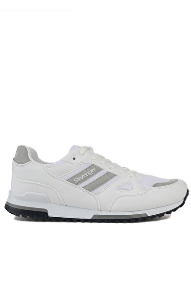 Slazenger MAROON I Büyük Beden Sneaker Erkek Ayakkabı Beyaz / Gri Beyaz / Gri