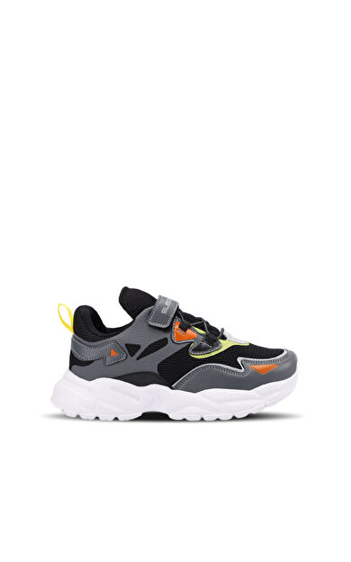 Slazenger KAJAL I Sneaker Erkek Çocuk Ayakkabı Koyu Gri / Siyah Koyu Gri / Siyah