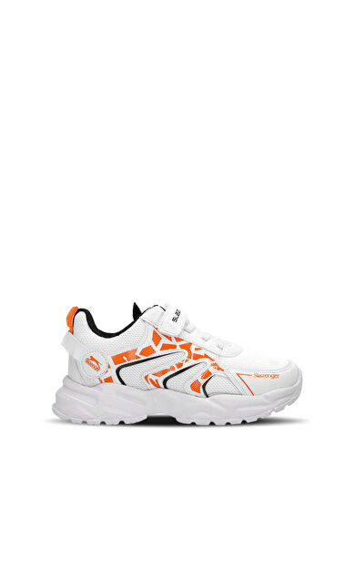 Slazenger KANNER Sneaker Kız Çocuk Ayakkabı Beyaz / Turuncu Beyaz / Turuncu SA13LP012-071