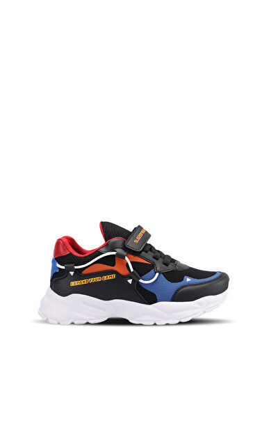 Slazenger KEKOA Sneaker Erkek Çocuk Ayakkabı Siyah / Mavi Siyah / Mavi SA13LP018-504
