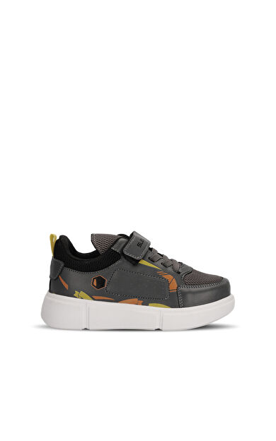 Slazenger KEPA Sneaker Erkek Çocuk Ayakkabı Koyu Gri / Sarı Koyu Gri / Sarı