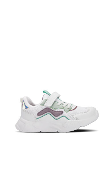 Slazenger PESO I Kız Çocuk Sneaker Ayakkabı Beyaz / Lila