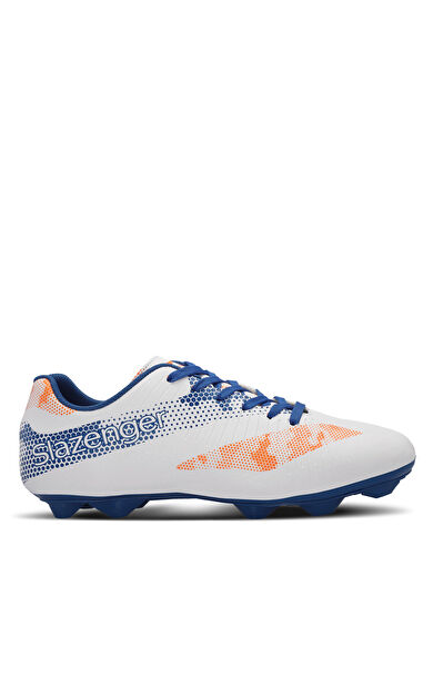 Slazenger CYPRUS Erkek Futbol Ayakkabı Beyaz / Saks Mavi SA24FE014-033