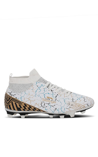 Slazenger CORNER Erkek Halı Saha Beyaz / Mavi Futbol Ayakkabısı