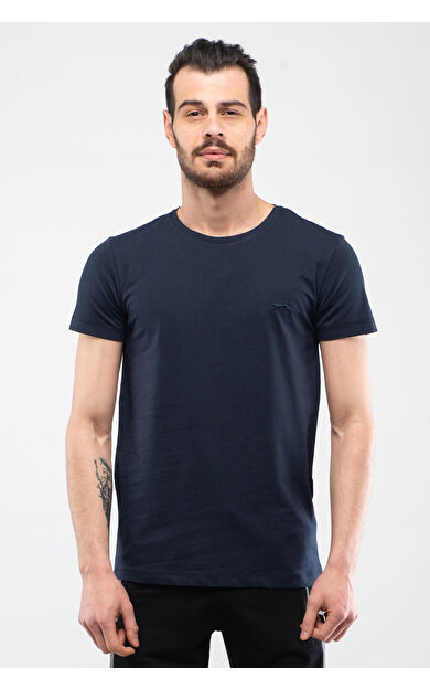 Slazenger SANDER Erkek T-Shirt Lacivert Lacivert