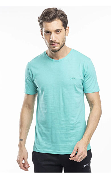 Slazenger SANDER Erkek T-Shirt Koyu Yeşil Koyu Yeşil