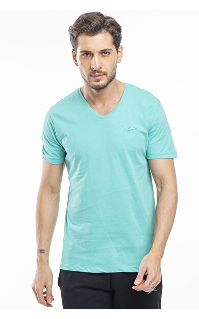 Slazenger SARGON Erkek T-Shirt Koyu Yeşil Koyu Yeşil