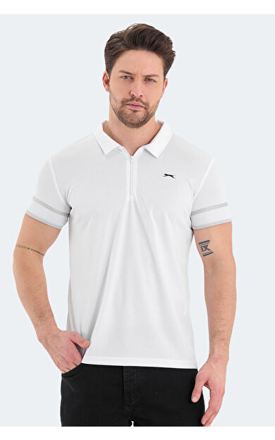 Slazenger REDMOND Erkek T-Shirt Beyaz Beyaz