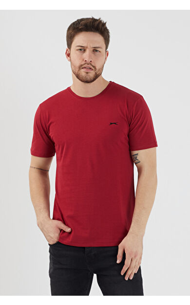 Slazenger SANDER I Erkek T-Shirt Bordo Bordo