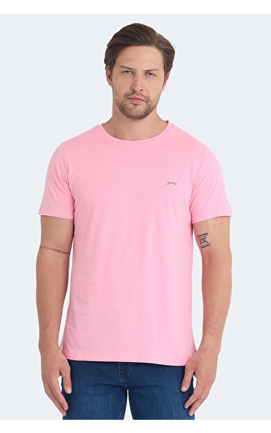 Slazenger SANDER I Erkek T-Shirt Açık Pembe Açık Pembe