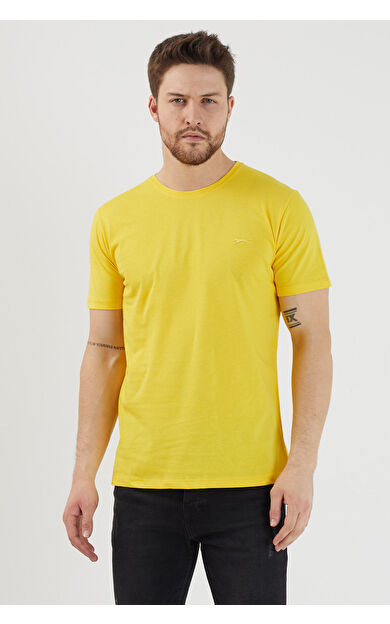 Slazenger SANDER I Erkek T-Shirt Sarı Sarı