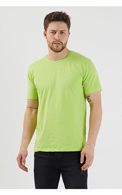 Slazenger SANDER I Erkek T-Shirt Açık Yeşil Açık Yeşil