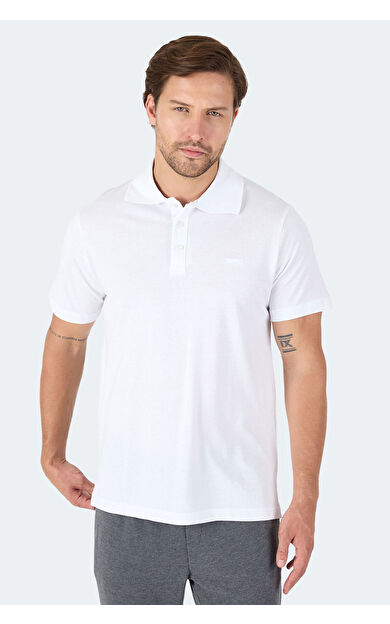 Slazenger SOHO Erkek T-Shirt Beyaz Beyaz