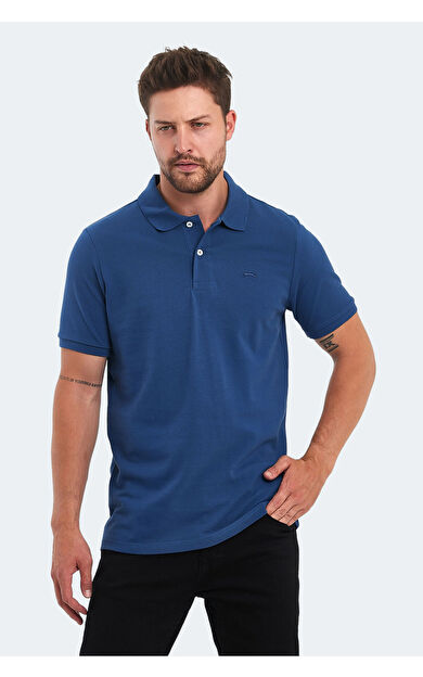 Slazenger SOHO Erkek T-Shirt Saks Mavi Saks Mavi
