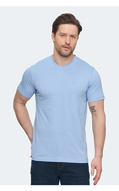 Slazenger SARGON I Erkek T-Shirt Mavi Mavi