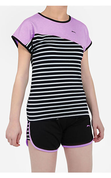 Slazenger DOMINIK Kız Çocuk Şort Takım Lila Lila