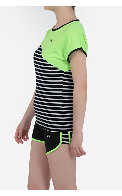 Slazenger DOMINIK Kız Çocuk Şort Takım Yeşil Yeşil