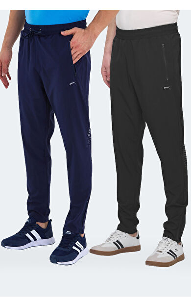 Slazenger GRIET 2 Lİ SET Erkek  Siyah - Lacivert Eşofman Altı