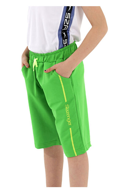 Slazenger PECE Erkek Çocuk Şort Yeşil Yeşil