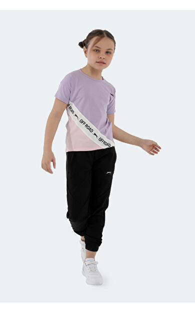 Slazenger PINA Kız Çocuk T-Shirt Lila Lila