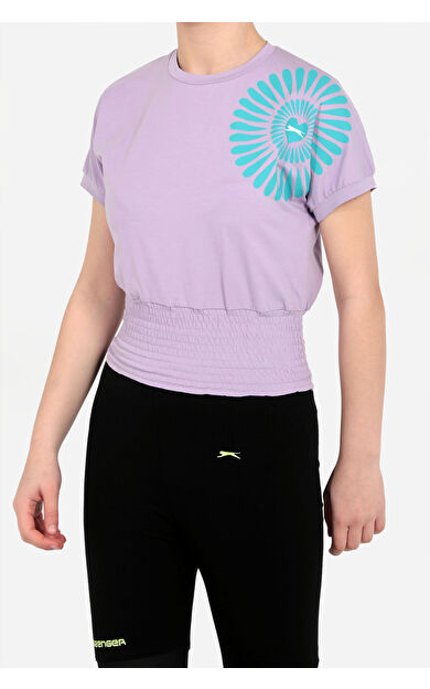 Slazenger PORCIA Kız Çocuk T-Shirt Lila Lila