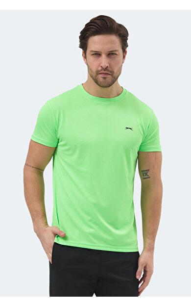 Slazenger REPUBLIC Erkek T-Shirt Neon Yeşil Neon Yeşil