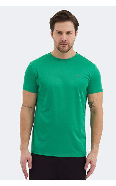 Slazenger REPUBLIC Erkek T-Shirt Yeşil Yeşil