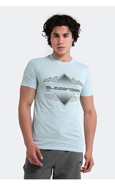 Slazenger MARQUES Erkek T-Shirt Yeşil Yeşil