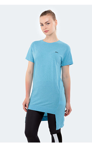 Slazenger MINATO Kadın T-Shirt Mavi Mavi