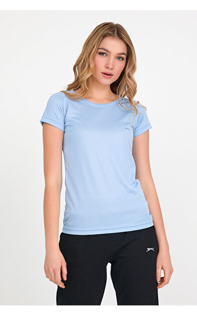 Slazenger RELAX Kadın T-Shirt Açık Mavi Açık Mavi