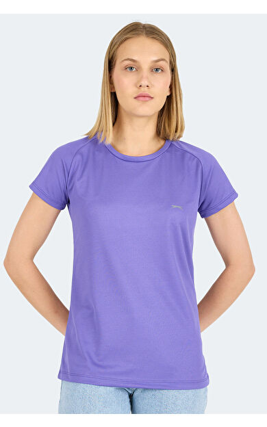Slazenger RELAX Kadın T-Shirt Mor Mor