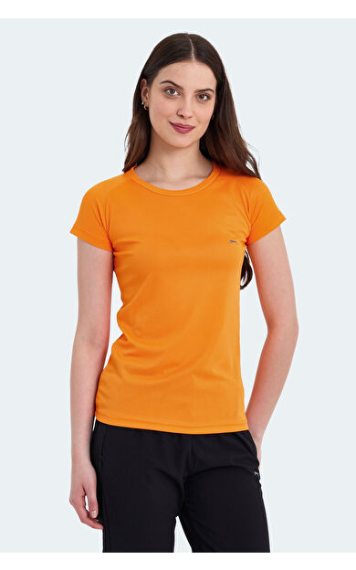 Slazenger RELAX Kadın T-Shirt Turuncu Turuncu
