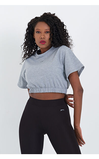 Slazenger GALINA I Kadın Sweatshirt Gri Gri