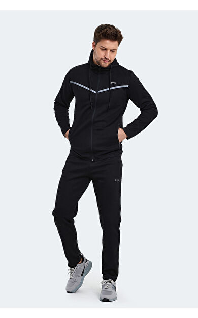 Slazenger ORKA Erkek Eşofman Takım Siyah Siyah