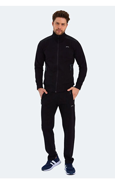 Slazenger OKRAN Erkek Eşofman Takım Siyah Siyah