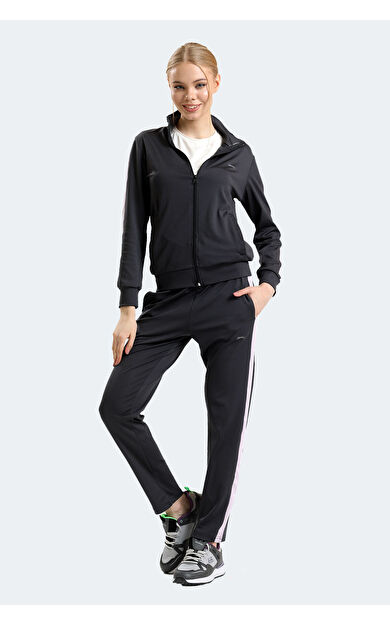 Slazenger RIFLE Kadın Eşofman Takım Koyu Gri Koyu Gri