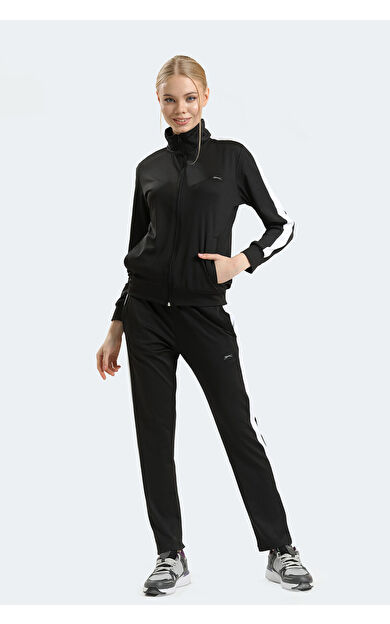 Slazenger RIFLE Kadın Eşofman Takım Siyah Siyah