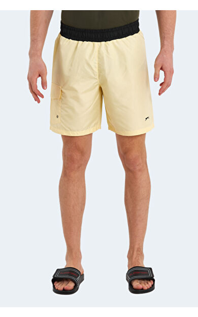 Slazenger RASMUS Erkek Deniz Şortu Sarı Sarı