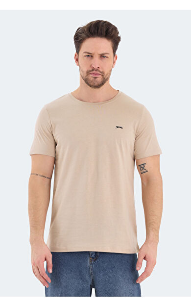 Slazenger ROSALVA Erkek T-Shirt Bej Bej