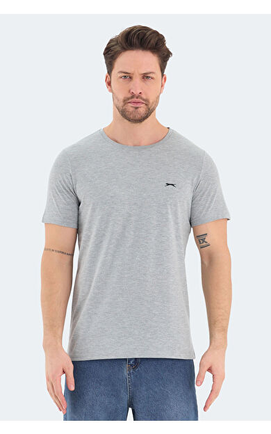 Slazenger ROSALVA Erkek T-Shirt Gri Gri